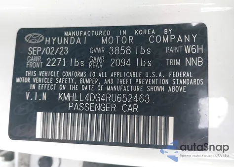 2024 Hyundai Elantra Se from USA, damaged, VIN KMHLL4DG4RU652463